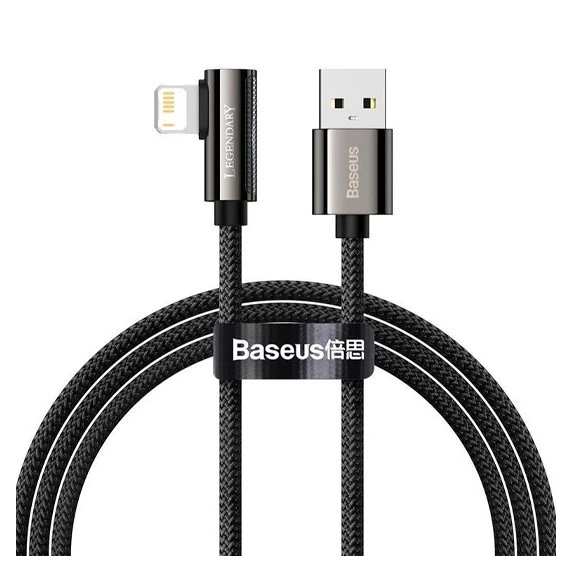 کابل لایتنینگ بیسوس 1متر Baseus Legend Series Elbow USB to iP CALCS-01