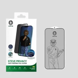 محافظ صفحه نمایش حریم شخصی آیفون 13 پرو مکس گرین مدل Steve-Privacy