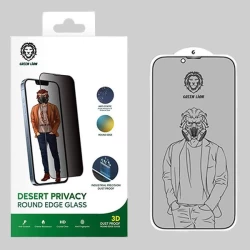 محافظ صفحه نمایش حریم شخصی آیفون 13 پرو مکس گرین مدل 3D Desert Privacy