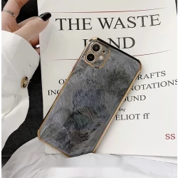 قاب آیفون 13 پرو طرح ماربل فریم طلایی