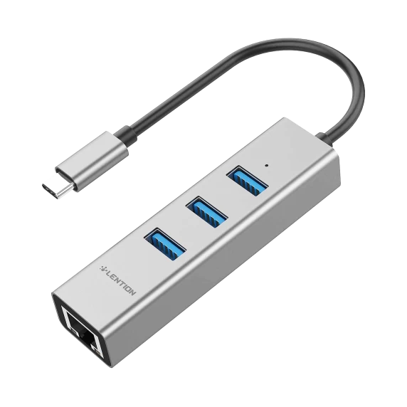 هاب USB-C به USB و LAN لنشن مدل C23s